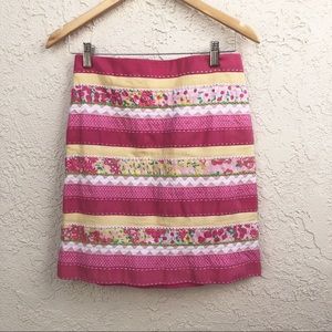 Lilly Pulitzer White Label Ribbon Skirt